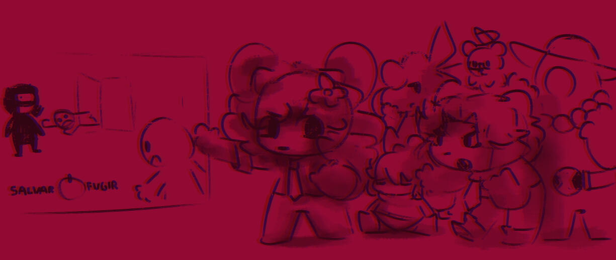 Warm up sketch based on some friends original character and "The Casting of Frank Stone" game. Warm up sketch based on some friends original character and "The Casting of Frank Stone" game.