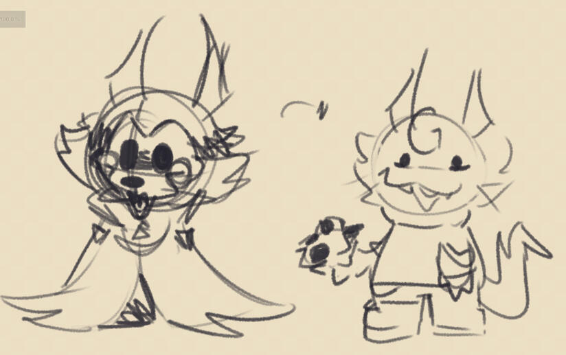Original character sketch & concept art.