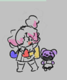 Sketch based on some friend's original characters. Sketch based on some friend's original characters.
