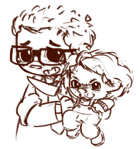 Chucky and Dwight Fairfield sketches. Chucky and Dwight Fairfield sketches.