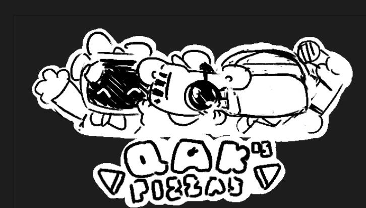 Logo sketch for a silly project that never really went foward. Logo sketch for a silly project that never really went foward.