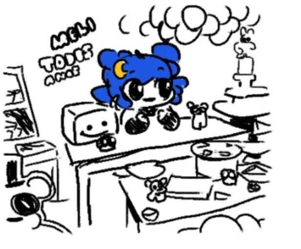 Meli birtthday. Odds are that it wasnt even her b-day when I drew this-- Meli birtthday. Odds are that it wasnt even her b-day when I drew this--
