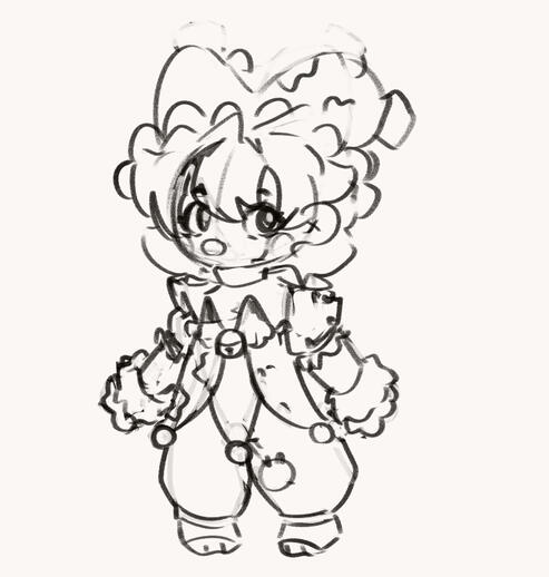 Concept art later turned reference sheet for FSMP.
