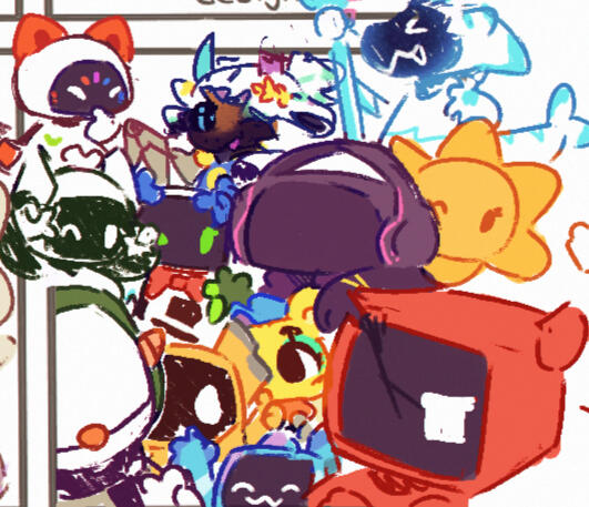 Doodle of characters based on a project I worked on. Doodle of characters based on a project I worked on.